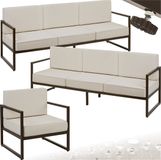 Tectake® Tuin-loungeset Comosa voor 7 personen
