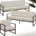 Tectake® Tuin-loungeset Comosa voor 7 personen