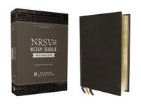 Nrsvue, Zondervan NRSVue, Holy Bible with Apocrypha, Premium Goatskin Leather, Black, Premier Collection, Art Gilded Edges, Comfort Print