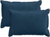 vidaXL - Kussensloop - 2 stuks - Corduroy - Marineblauw - 50 x 75 cm