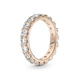 PANDORA ROSE Timeless Ring "funkelnde Reihe" 14k rosévergoldet, Zirkonia 180050C01 54