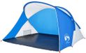 vidaXL Tente de plage 2 personnes pop-up imperméable bleu azur
