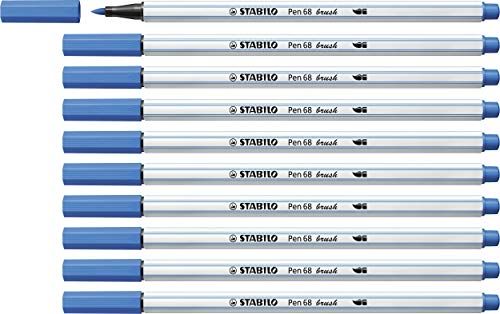Stabilo Brushstift Pen 568/41 donkerblauw