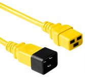 ACT Netsnoer C19 - C20 geel 1,2 m AK5101