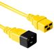 ACT Netsnoer C19 - C20 geel 1,2 m AK5101