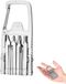 Merkloos / Sans marque Mini multitool van 12 in 1 draagbare sleutelhanger mini tool, multi-tool kaak breker mini tool met pinnasale pincet opener mobiele telefoon houder schroevendraaier karabijnhaak voor buiten kamperen