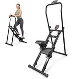Fitby Stair Stepper - Stepper - Stairmaster - Verschillende weerstandsniveaus - Antislip pedalen - LED display- Zwart