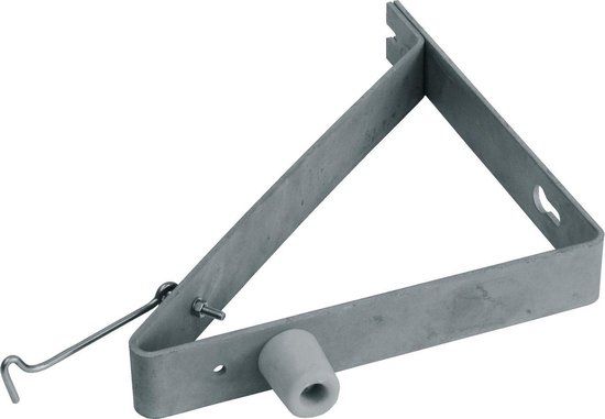 GB Deuropvangbeugel op haakse hoek 90° met windhaak 74464