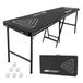 VEVOR Table de Beer Pong pliable 2,4 x 0,6 x 0,9 m avec 6 balles de ping-pong
