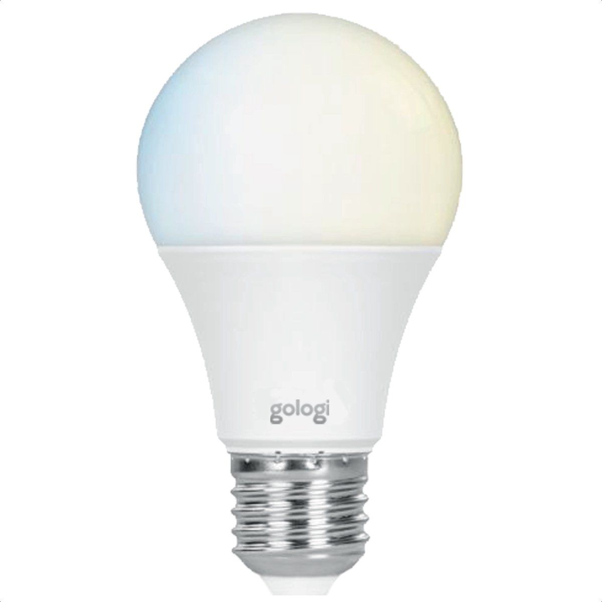 Gologi Slimme E27 LED Lamp - Smart Bulb - Dimbaar - Wifi - Warm Wit Licht - CCT