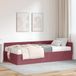 Maison Exclusive - Cadre de lit d'angle avec matelas, 2 pièces, bordeaux, 80 x 200 cm, tissu