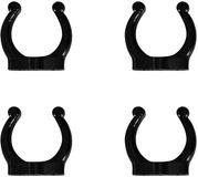 Plastimo Clips de support Noir 16 mm (4 pcs)