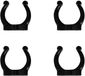 Plastimo Clips de support Noir 16 mm (4 pcs)