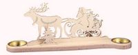 Saico L1901 kandelaar, hout, gekleurd, groot