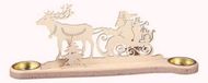 Saico L1901 kandelaar, hout, gekleurd, groot