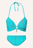 LingaDore Ensemble de bikini Triangle Turquoise tie dye / 38B