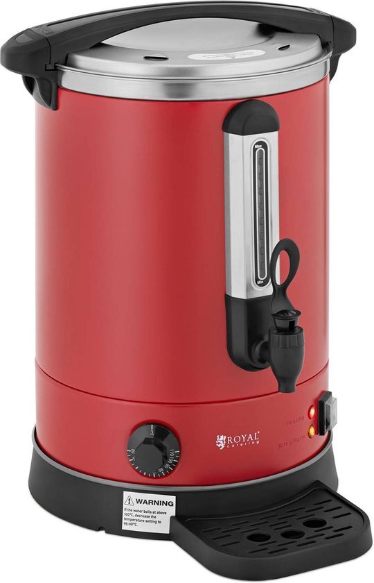 Royal Catering waterkoker - 13.5 L - 2500 W - Rood