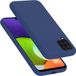 Cadorabo Liquid Silicone Hoesje compatibel met Samsung Galaxy A22 4G / M22 / M32 4G, Siliconen Case voor Galaxy A22 4G / M22 / M32 4G- Cover, krasvast dunne TPU beschermhoes - LIQUID BLAUW