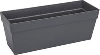 Elho Loft Urban Balkonbak 50 - Plantenbak voor Balkon Buiten - Ø 49.3 x H 18.0 cm - Antraciet