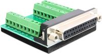 Delock Adapter Sub-D 25 Pin Buchse - Terminalblock 27 Pin