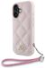 Karl Lagerfeld Serie - Quilted iPhone Hoesje - Roze - Met Logo - Kettingband