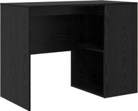 vidaXL Bureau Zwart Eiken Bewerkt Hout 102 x 50 x 75 cm
