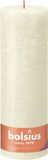 Bolsius 4 pièces ivoire rustique bougies pilier 300/100 (200 heures) Eco Shine Soft Pearl