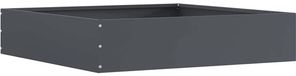 vidaXL Gazonrand 60 x 60 x 13 cm Staal Antraciet