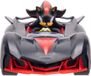 Jakks Sonic 6 cm figuur met rev up racer - Shadow met dark reaper solid
