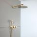 Hudson Reed Lune Thermostatische Douchekraan met Omstel 2-Weg Inbouw Modern met Douchekop en Handdouche - Satin Or