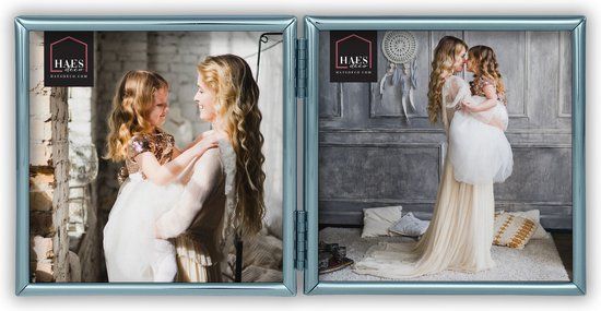 HAES DECO Como Fotolijst - 2 Foto's 10x10 cm - Verzilverd