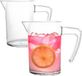 MPDrink pichet à eau Nice - 2x - transparent - plastique PC - 0,5L - pichet à limonade - pichet verseur