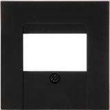 KOPP - Afdekplaat/Centraalplaat - Athenis HK07 - 3-voudig TAE of 2-voudig USB - Mat Zwart