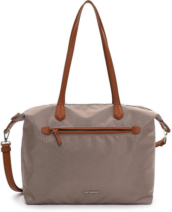 Emily & Noah Shopper E&N Jarina (65645) - Dames handtassen - taupe 900