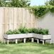 Maison Exclusive - Jardinière sur pieds, blanc, 160x120x42 cm, plastique PP