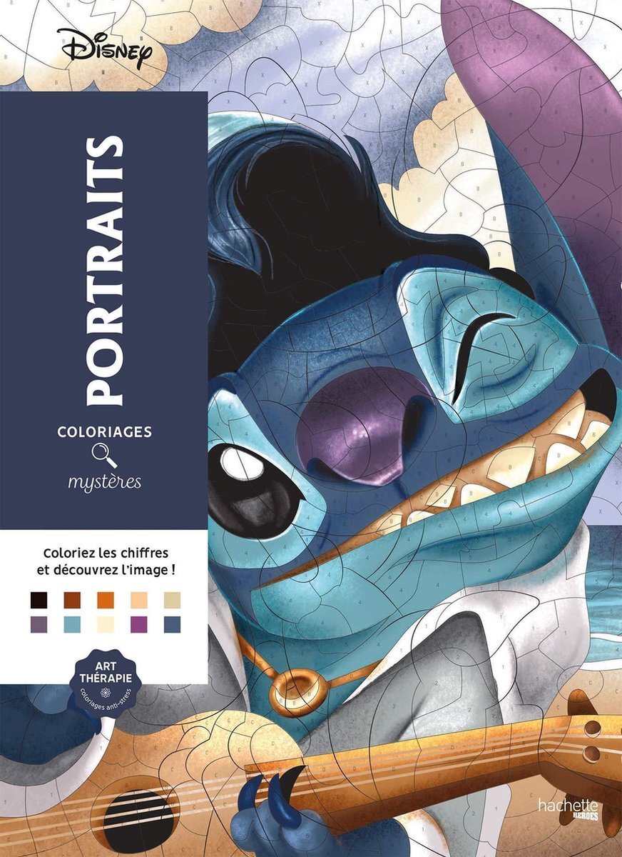 hachette heroes Coloriages Mystères Disney Portraits