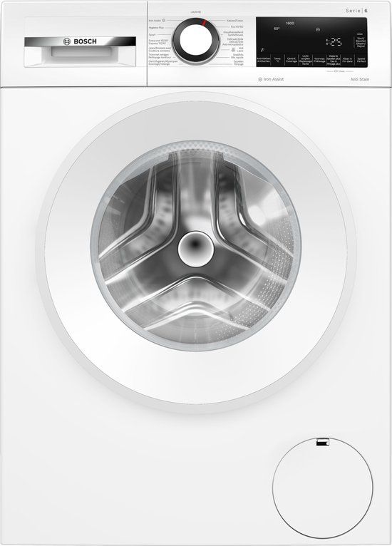 Bosch Serie 6 WGG246ZEFG Wasmachine met stoom - 1600 rpm - 9 kg - Energielabel A - Iron Assist - NL/FR Display