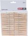 Get-It Wasknijpers naturel van hout - 24 stuks - 7,5 cm
