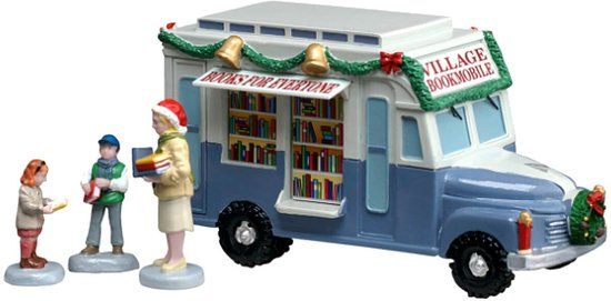 Lemax Bookmobile - Set van 4