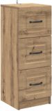 vidaXL Ladekast 33 x 34,5 x 87 cm Bewerkt hout Artisanaal eiken