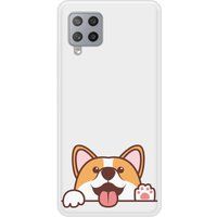 Samsung Siliconen hoesje compatibel met Galaxy A42 5G Hello Corgi
