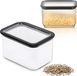 Boîtes à provisions avec couvercle 1060 ml Cuisines Boîtes en plastique Boîtes de rangement pour farine, sucre, graines
