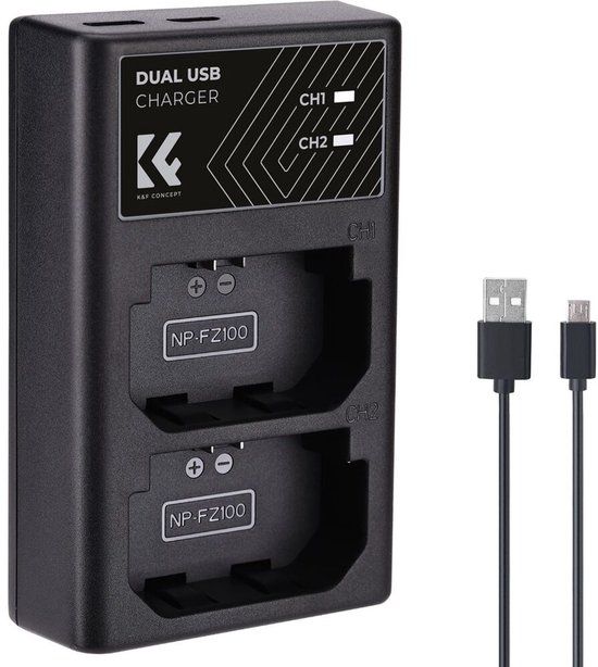 K&F Concept Dubbele batterijlader Sony NP-FZ100