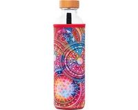 Flaska Mandala - Glazen drinkfles - 750 ml - Neopreen hoes