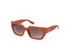 Guess GU00254 Dames Zonnebril Oranje Gradient Brown/CAT3 Vrouw