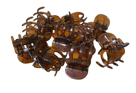 Hair Mode Mini Haarklemmen Bruin 10ST
