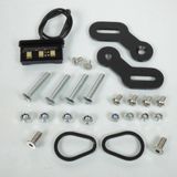 AVOC Support de plaque d'immatriculation pour Moto Yamaha 700 MT-07 Noir Aluminium