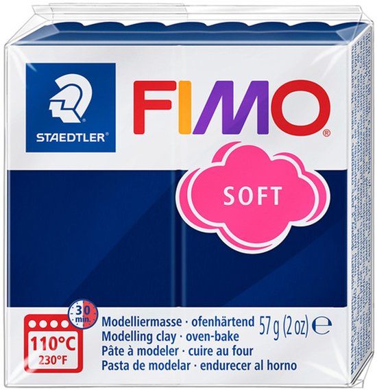 FIMO soft boetseerklei 57 g windsorblauw