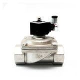 2 Inch Stainless Steel Solenoïde Valve Waterdicht Normaal Gesloten 220V 12V 24V 110V Solenoïde Valve(BSP_24VDC_VITON-Seal)