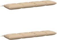 vidaXL Bankkussens VIANEN 2 stuks 100% Polyester Crème